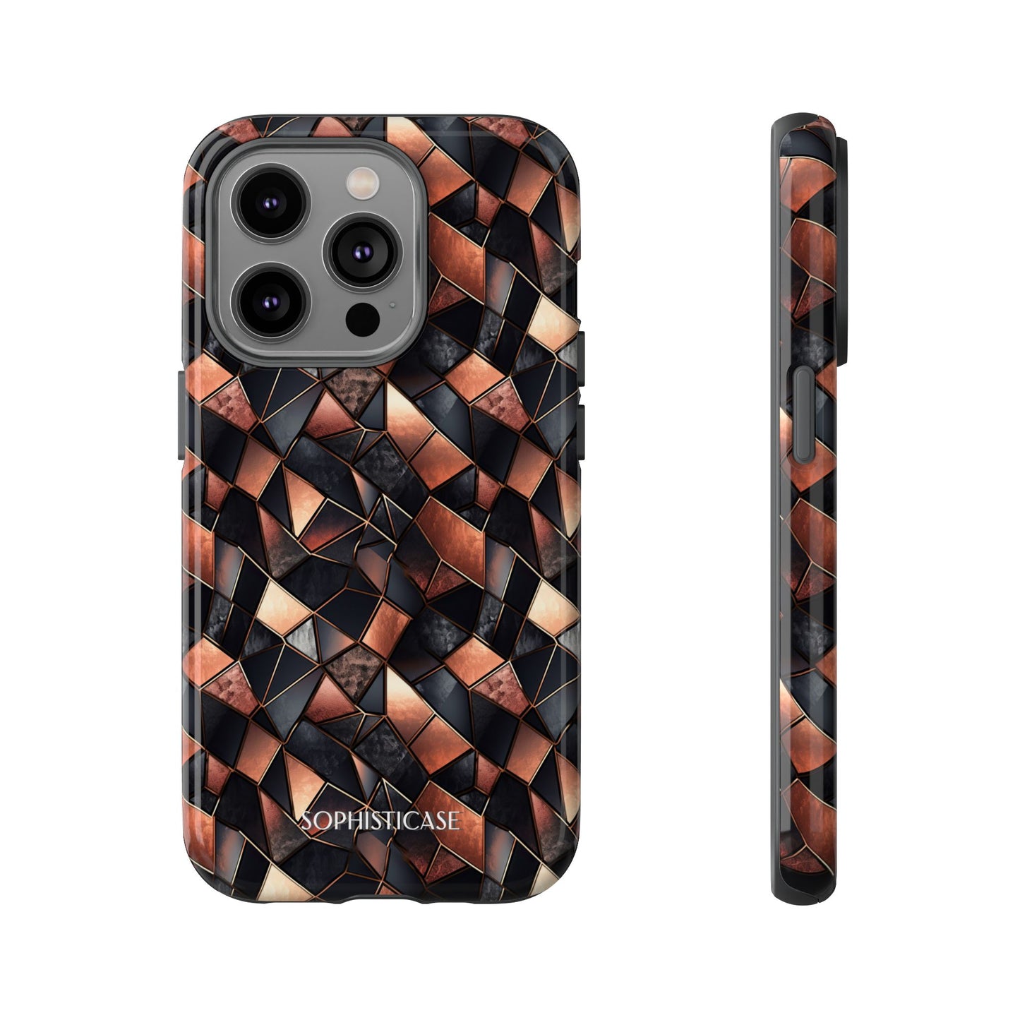 Rose' Runway in Noir Mosaic - Tough Phone Case