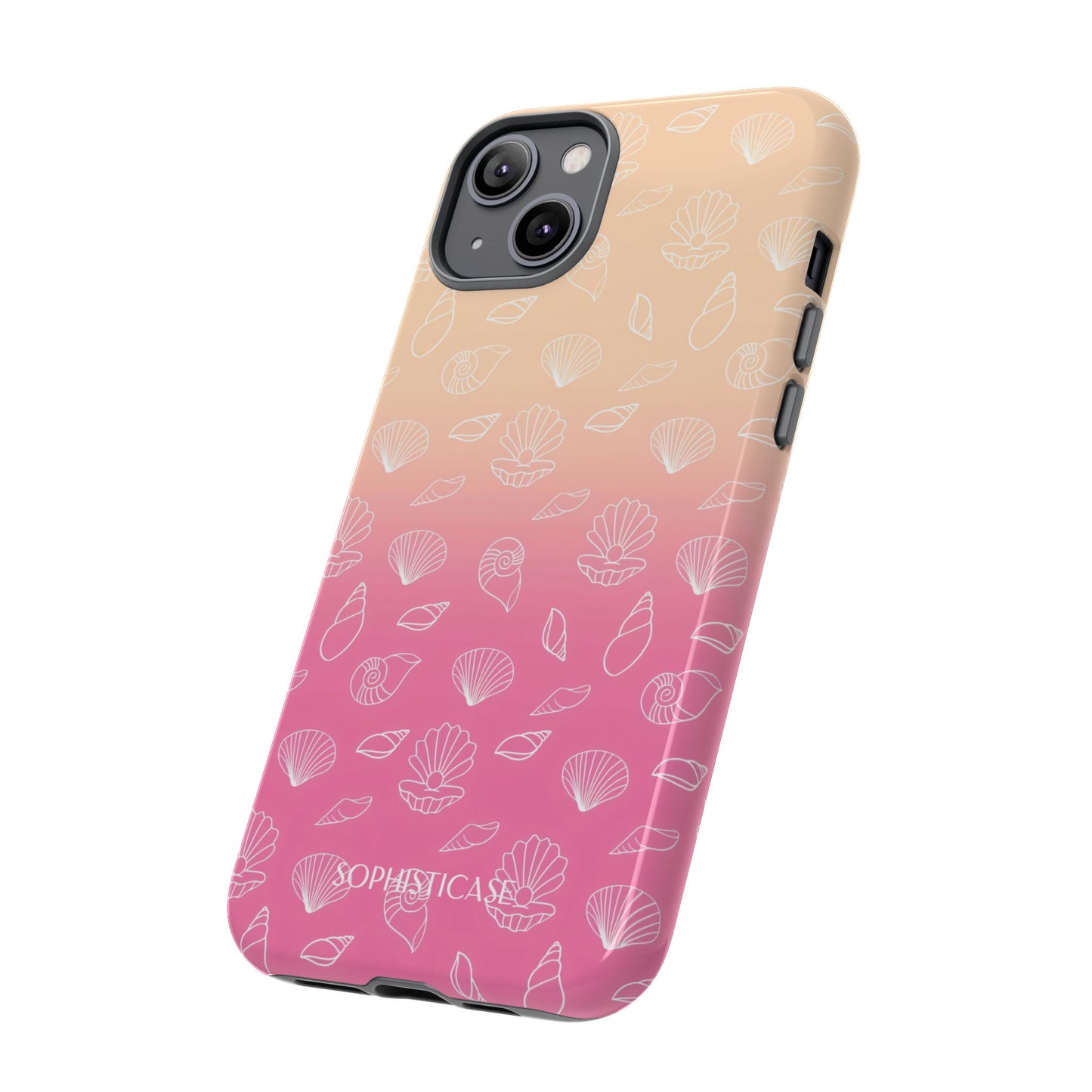 Seashell Society in Sandy Pink Sunset - iPhone Case