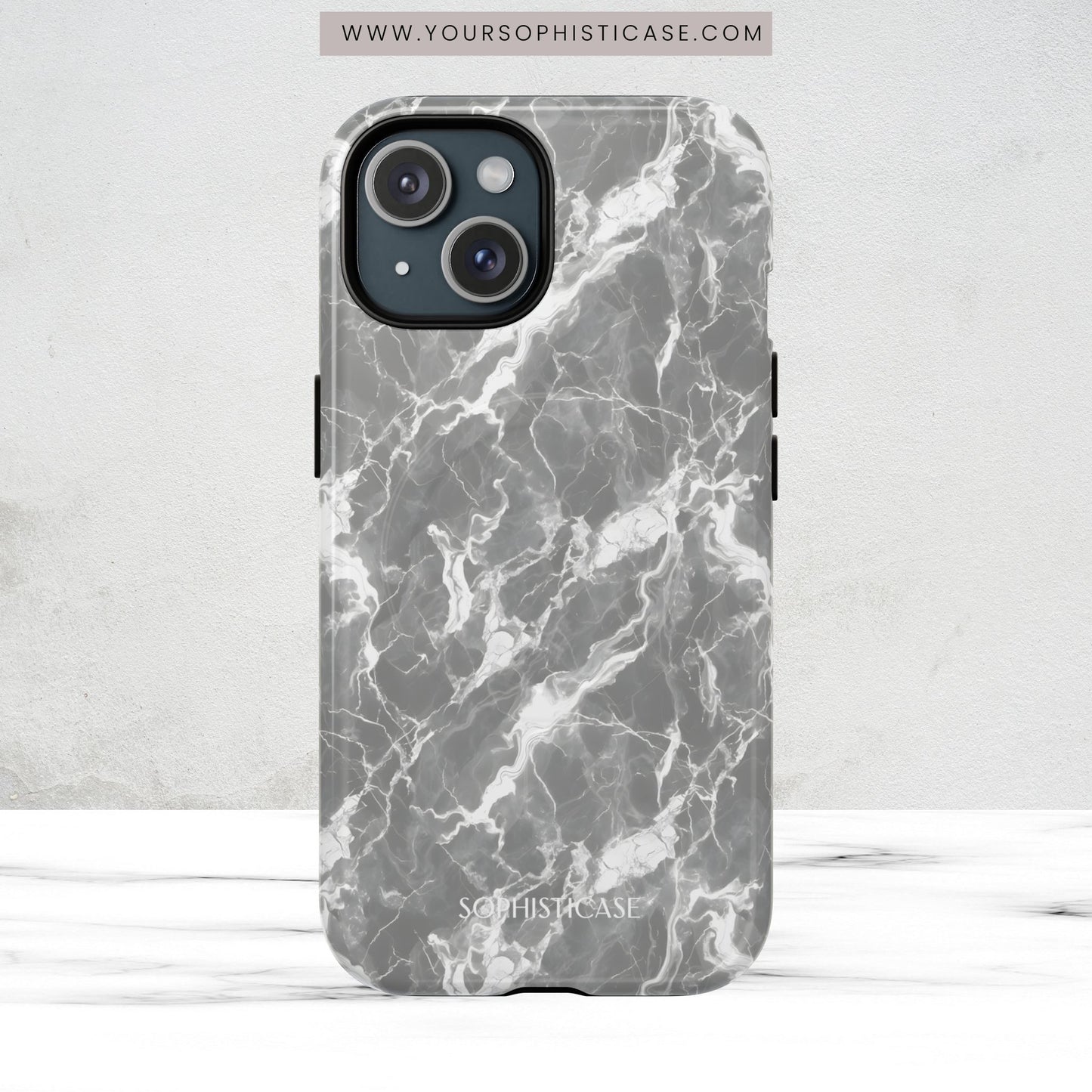 Marble Crush in Grey - Magsafe Case