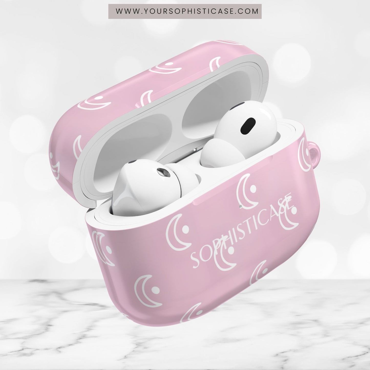 AirPod Cases - Moon Phase in Pink