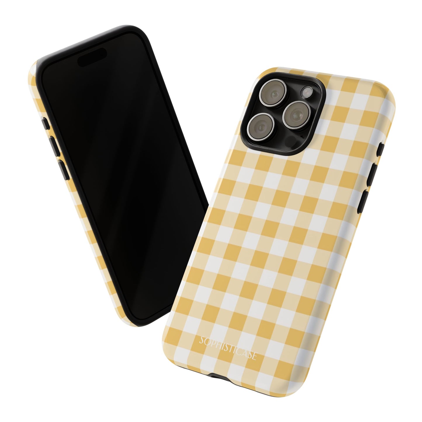 Gingham in Yellow - iPhone Magsafe Case