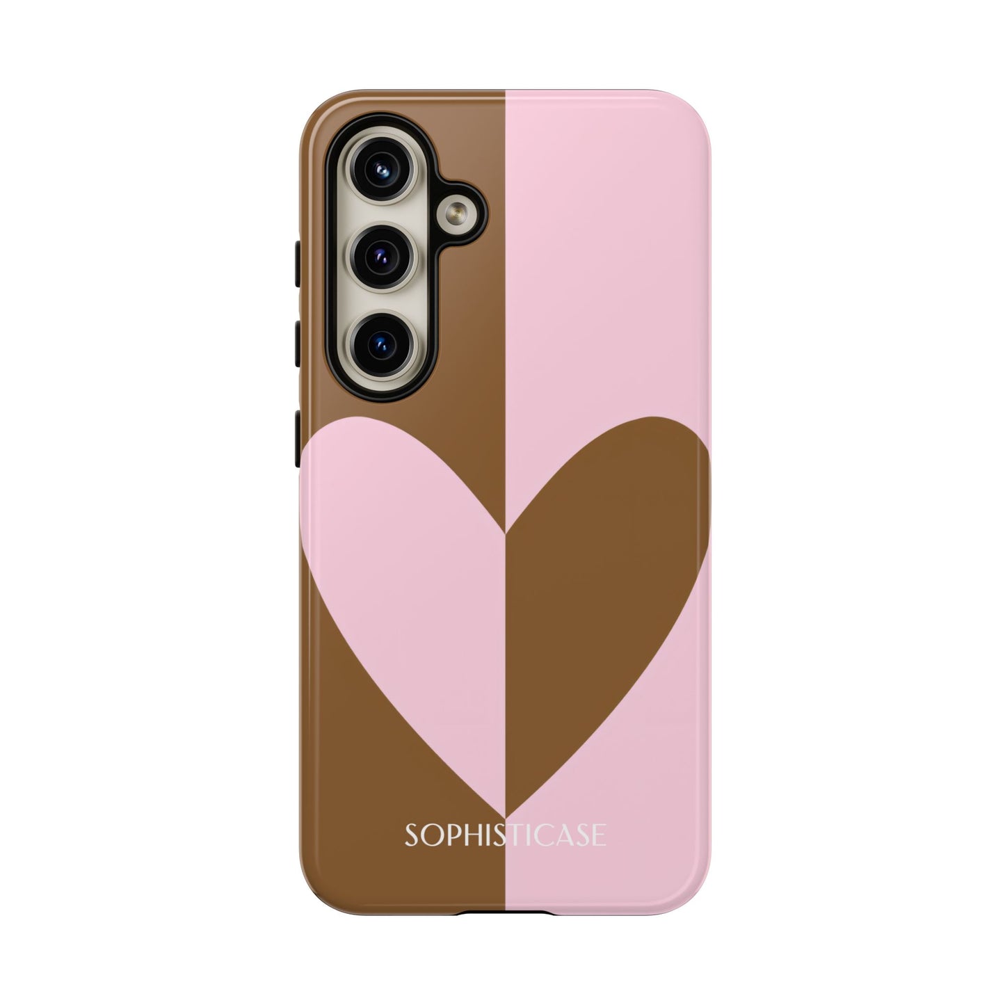 Be Mine in Pink and Brown - Tough Phone Case for Samsung Galaxy - Sophisticase
