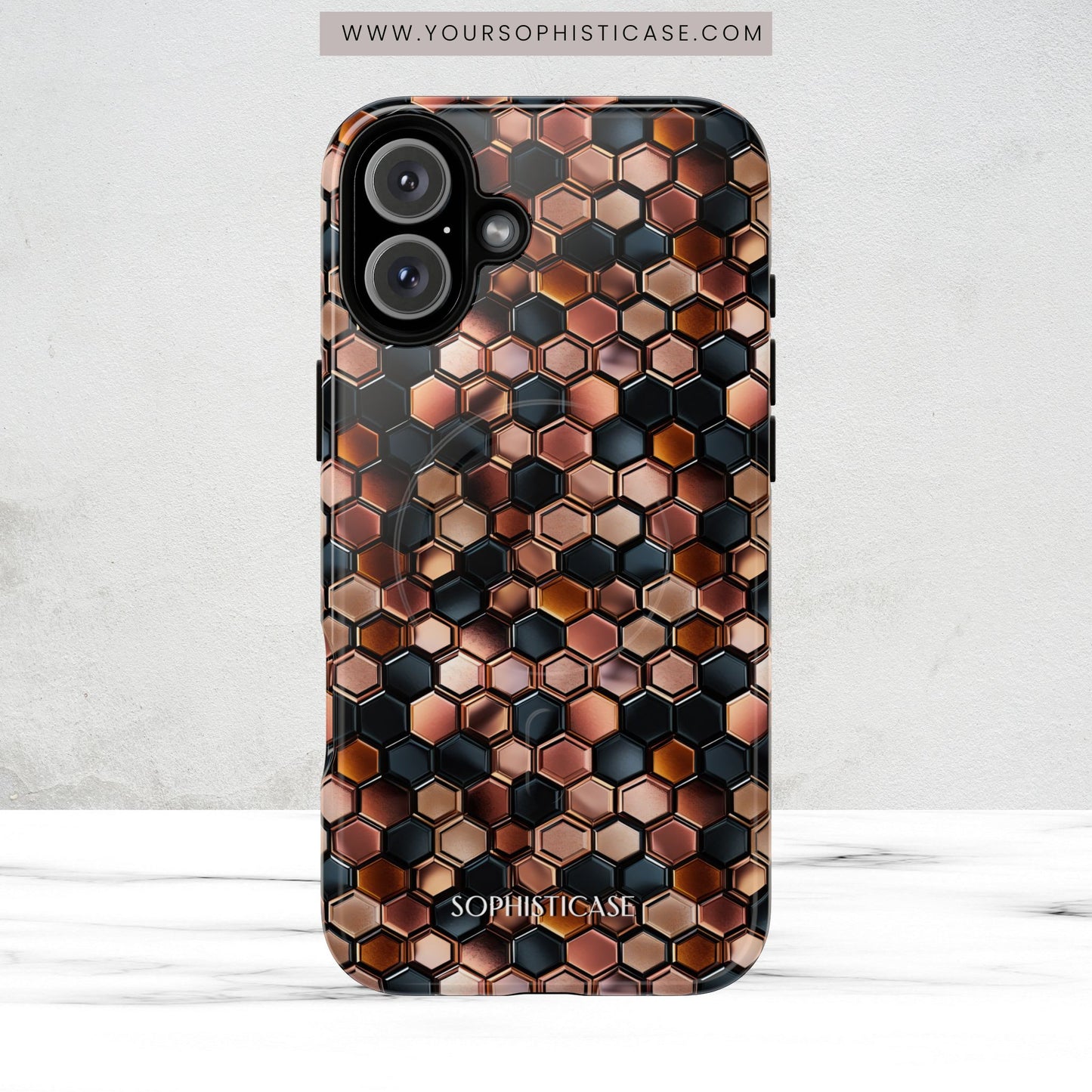 Rose' Runway in Honeycomb Mosaic - Magsafe Case