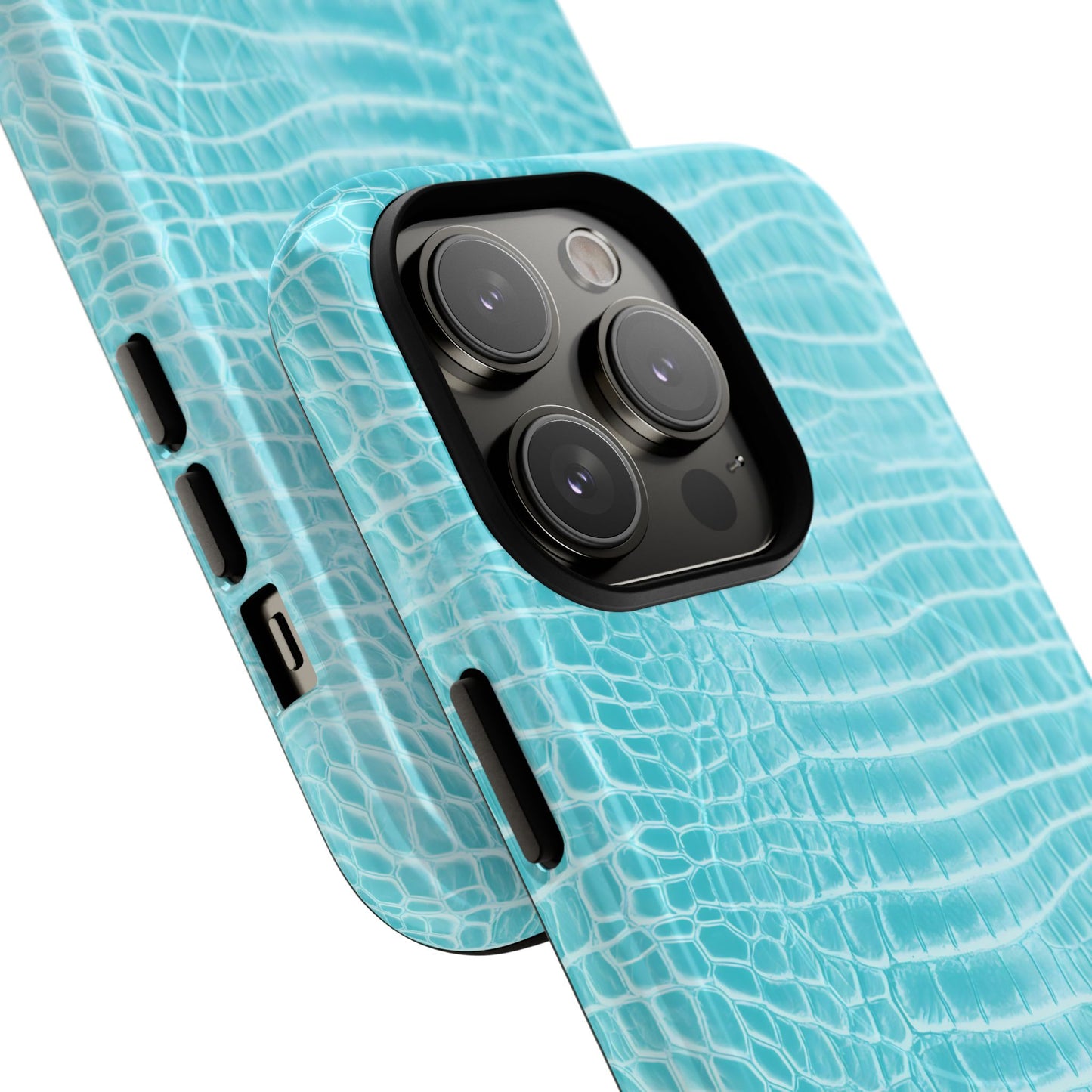 Luxe Leather in Aqua - Magsafe Case