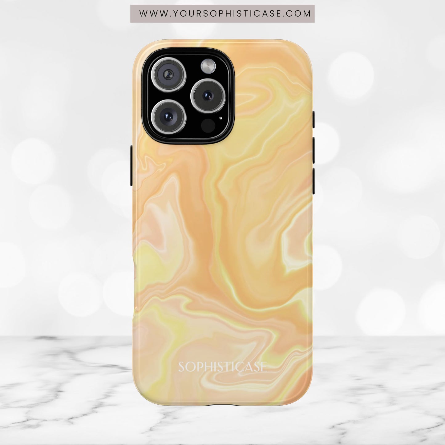 Liquid Magic in Yellow Haze - iPhone Case