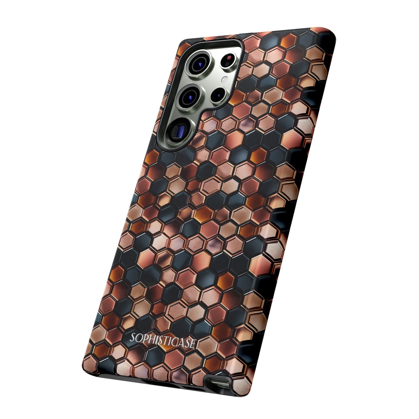Rose' Runway in Honeycomb Mosaic - Tough Phone Case