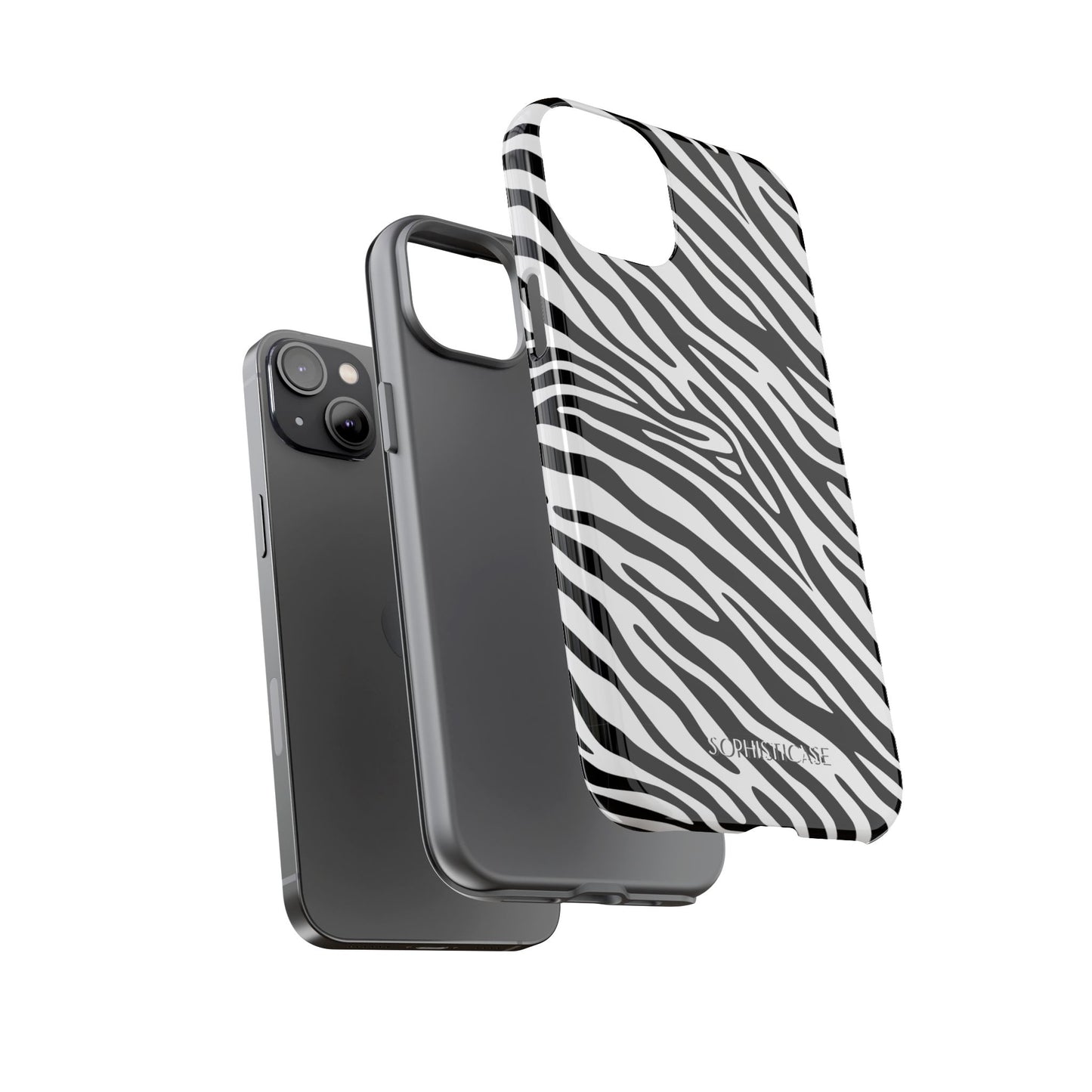 Dark Thoughts in Urban Zebra - Tough Phone Case