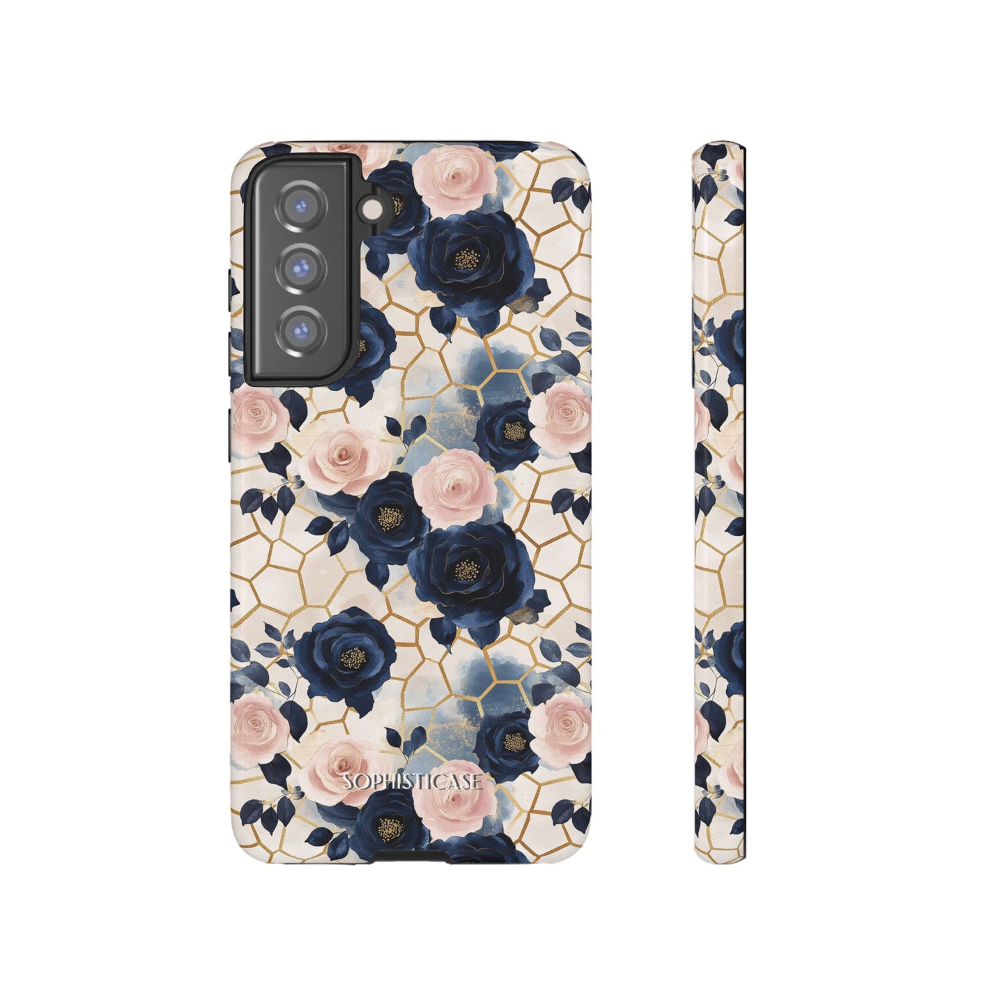 Royal Floral in Navy Hive - Tough Phone Case