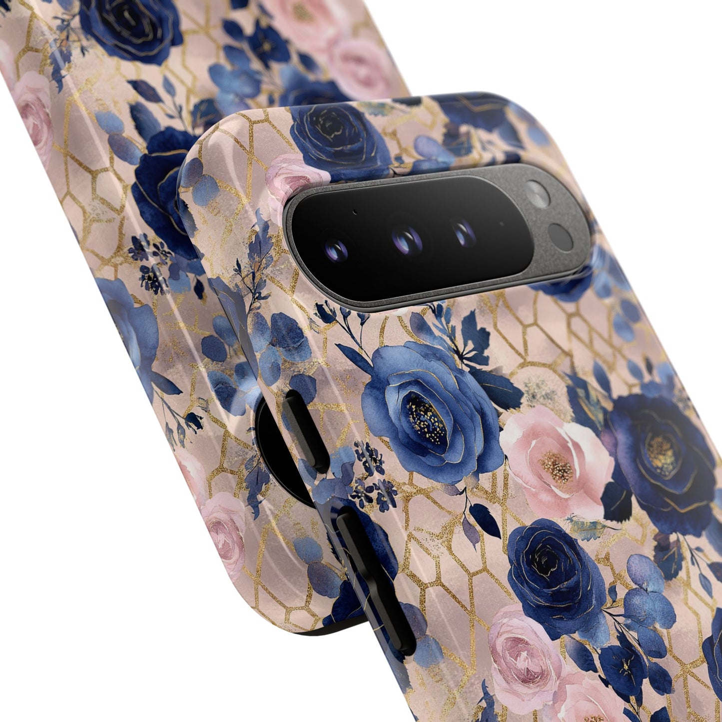 Royal Floral in Navy Blush - Tough Phone Case