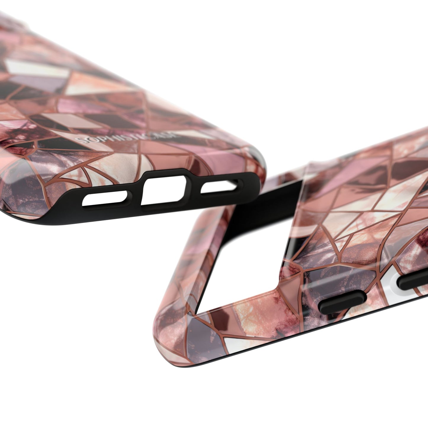 Rose' Runway in Merlot Mosaic - Tough Phone Case