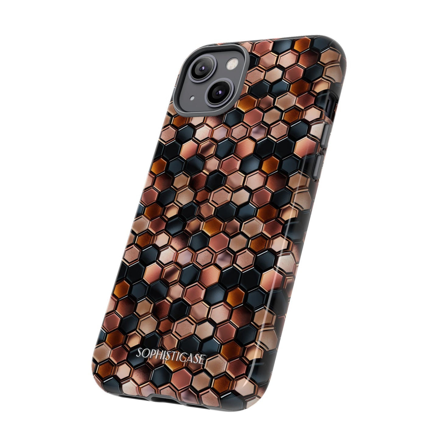 Rose' Runway in Honeycomb Mosaic - Tough Phone Case