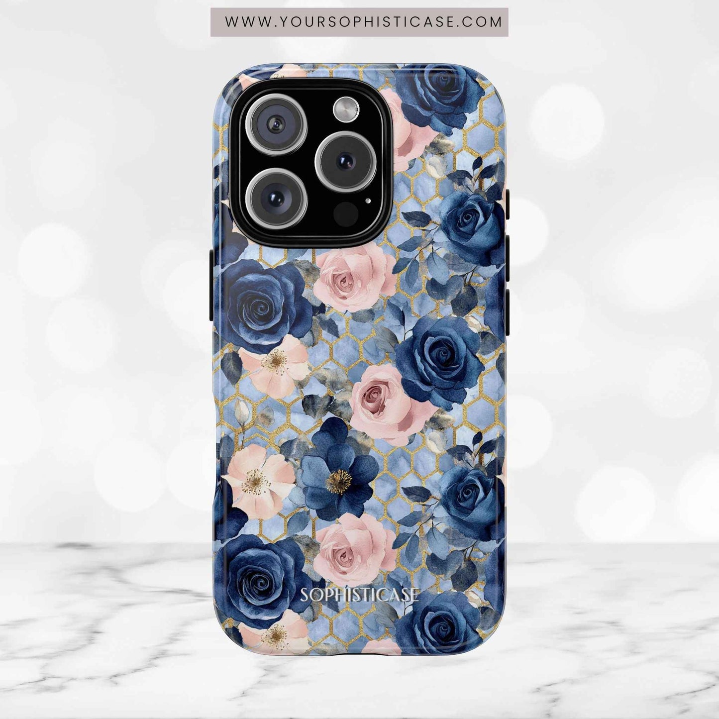 Royal Floral in Gilded Sky - Tough Phone Case