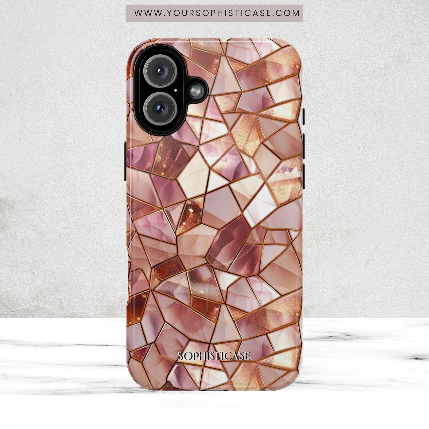 Rose' Runway in Champagne Mosaic - Magsafe Case