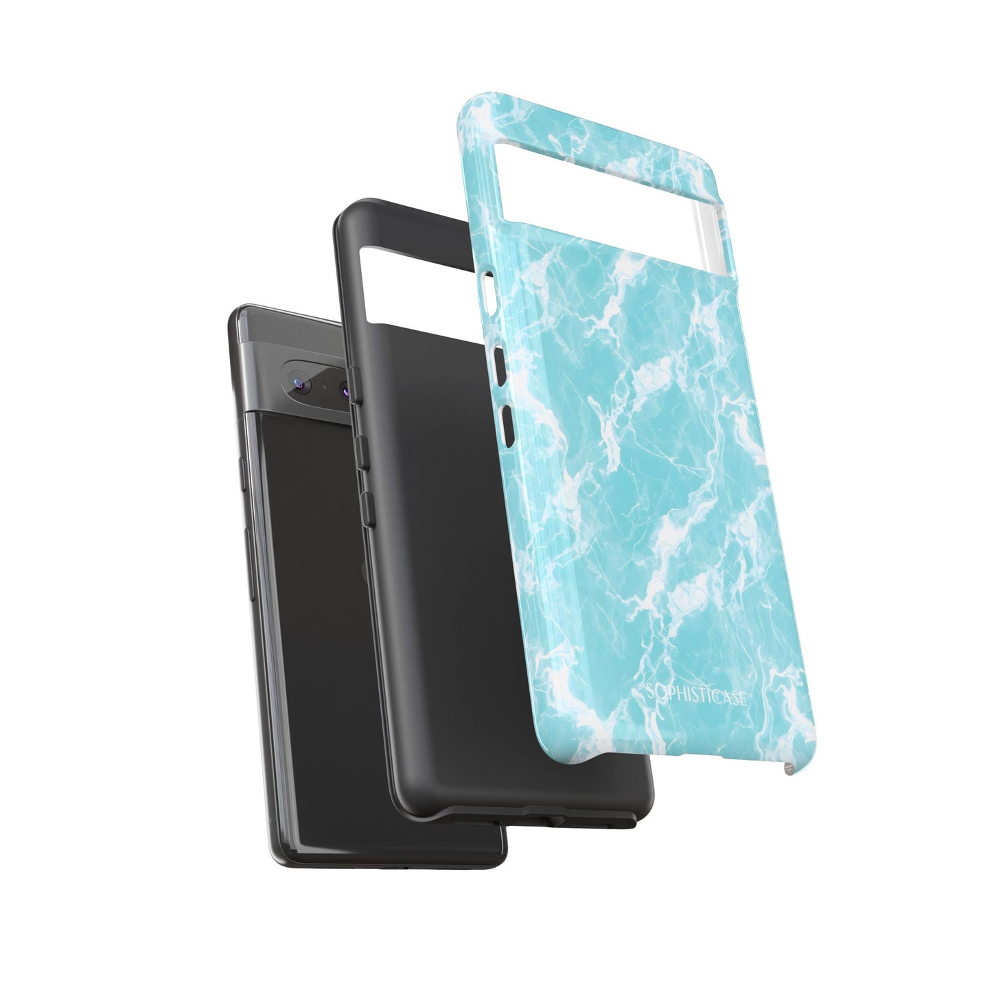 Marble Crush in Aqua - Google Pixel Case