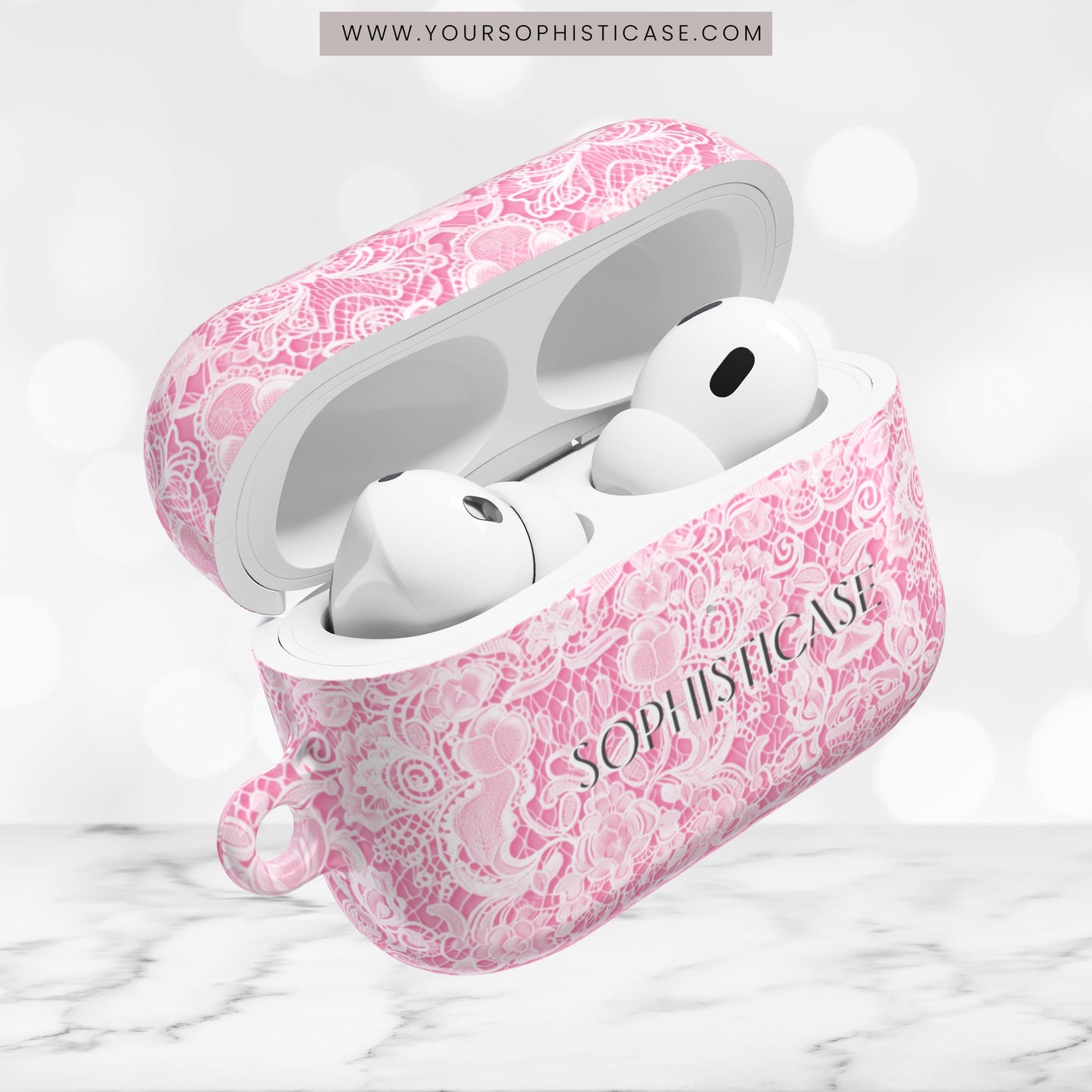 AirPod Cases - Luxe Lace in Pink