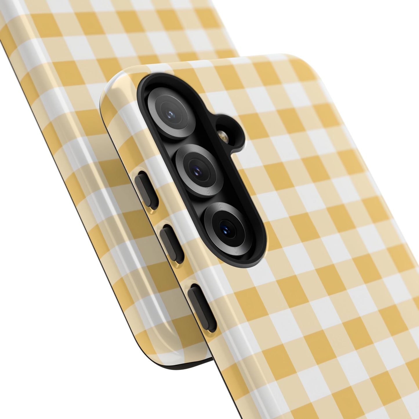 Gingham in Yellow - Tough Phone Case