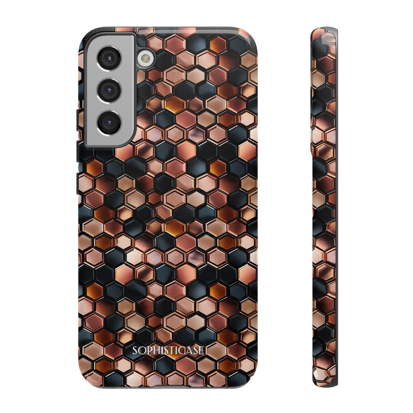 Rose' Runway in Honeycomb Mosaic - Tough Phone Case