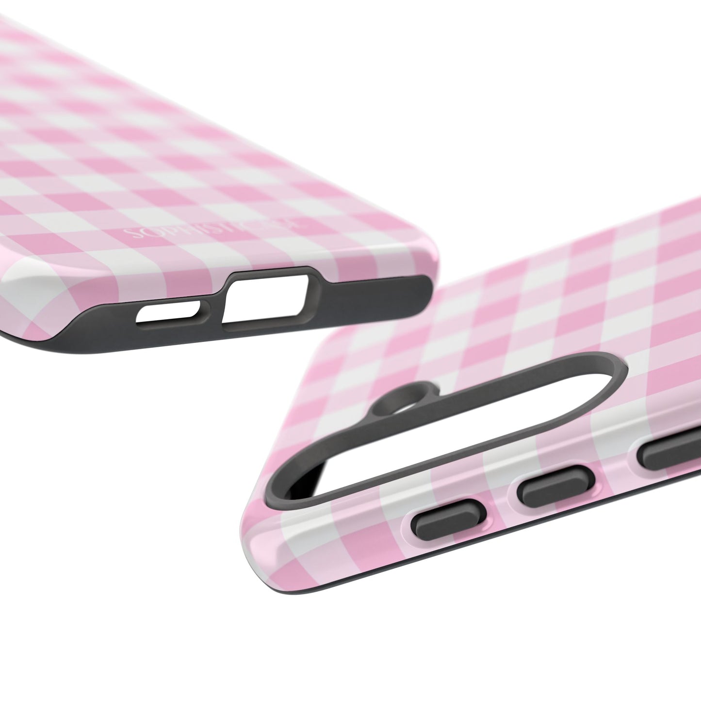 Gingham in Pink - Tough Phone Case