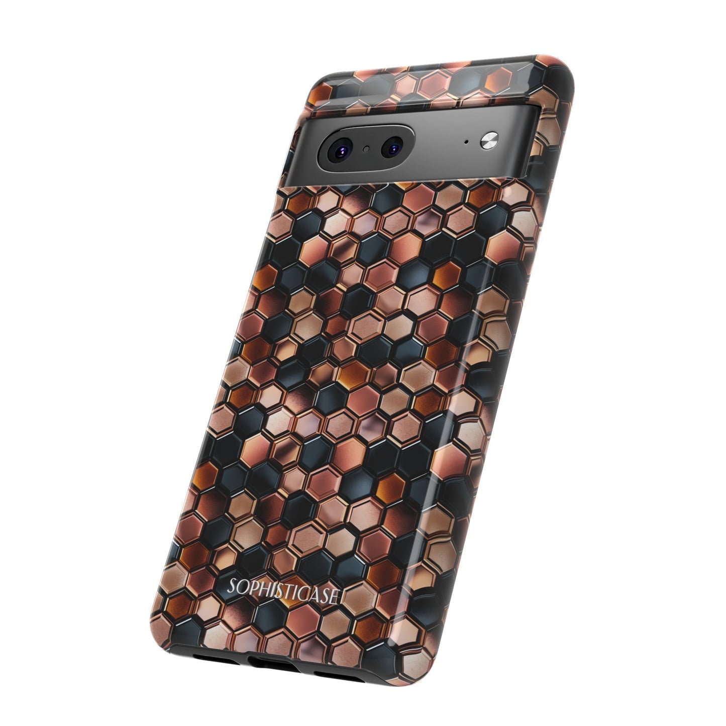 Rose' Runway in Honeycomb Mosaic - Tough Phone Case