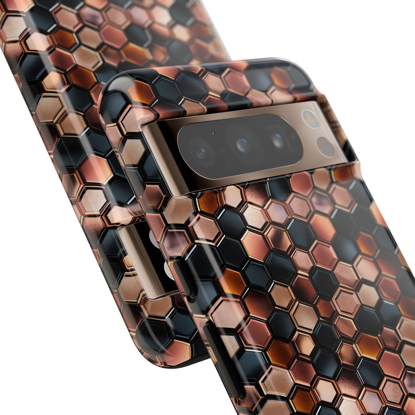 Rose' Runway in Honeycomb Mosaic - Tough Phone Case
