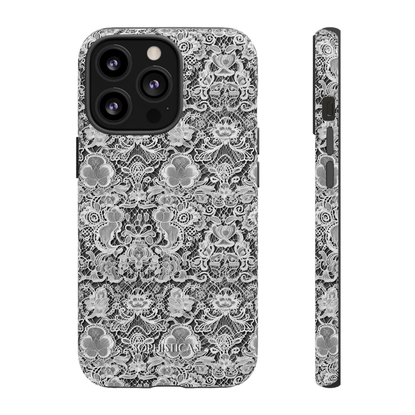 Luxe Lace in Black - Tough Phone Case
