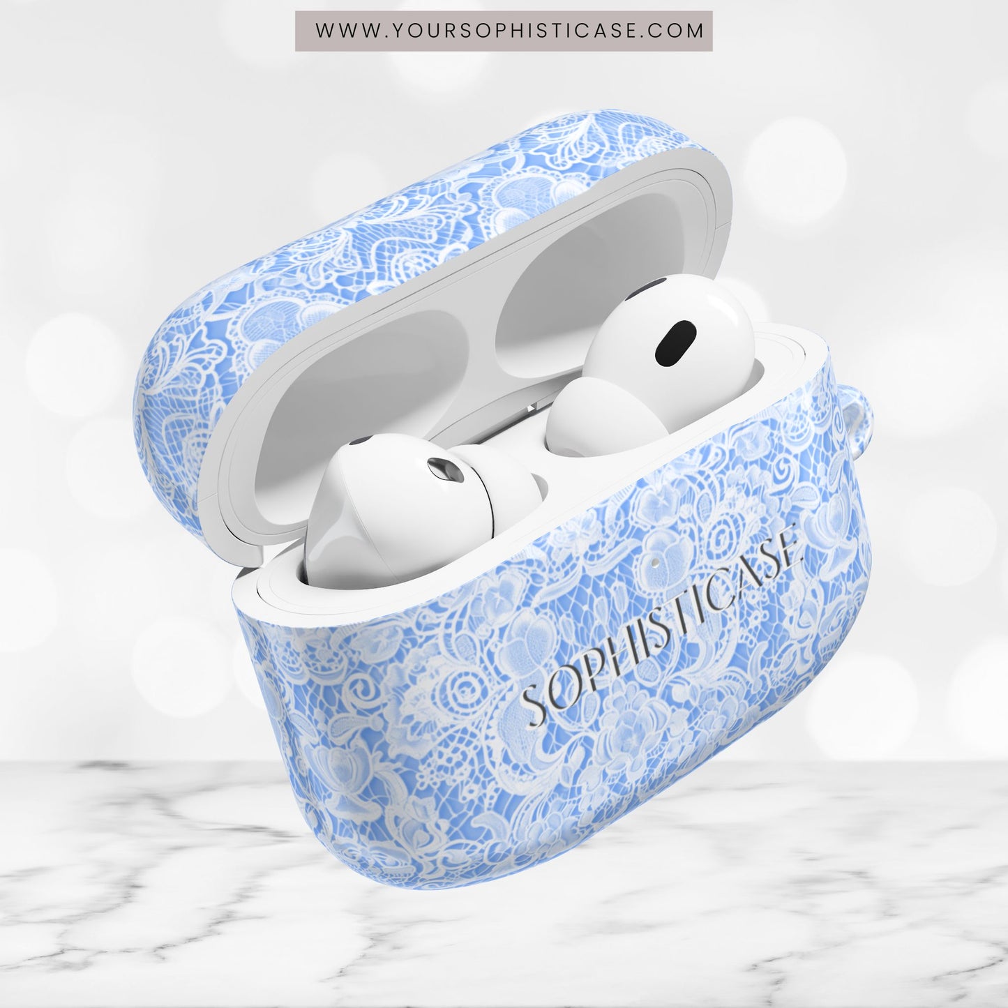 AirPod Cases - Luxe Lace in Blue