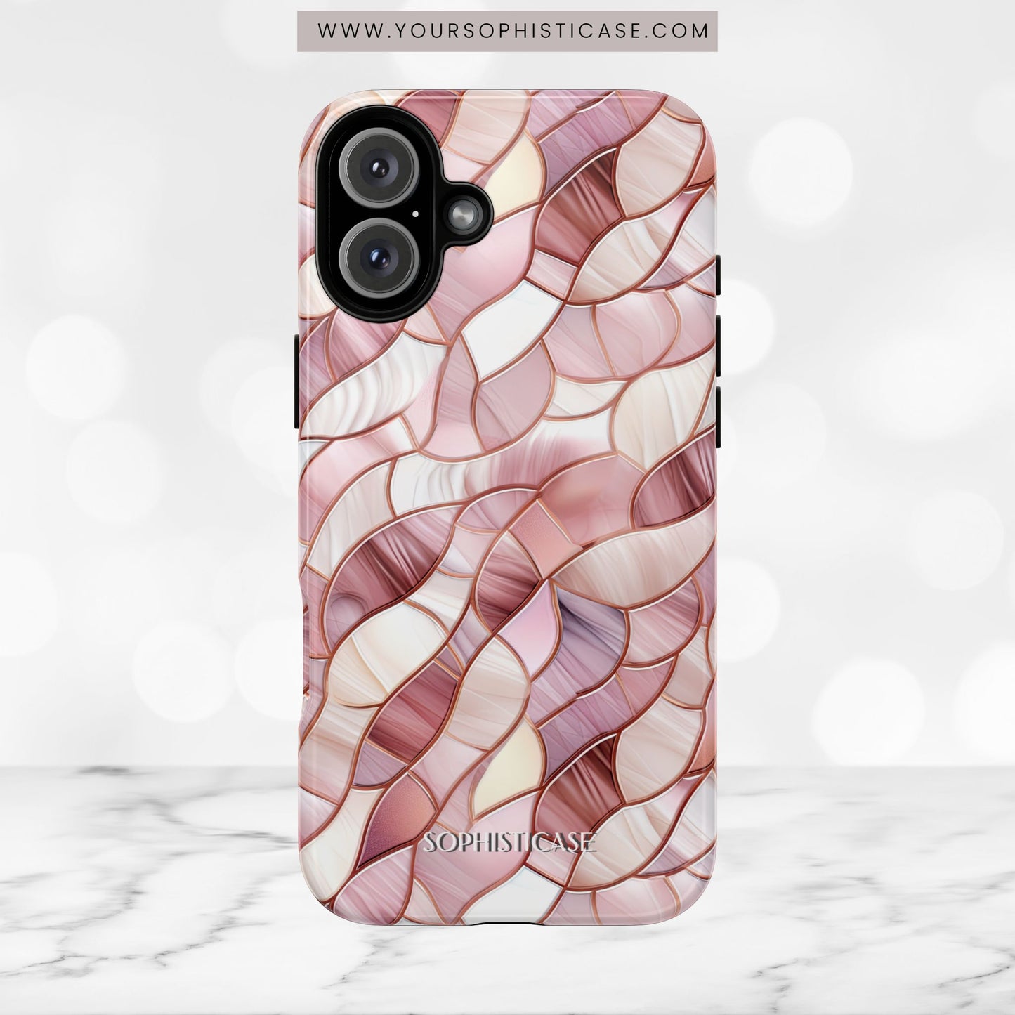 Rose' Runway in Sweet Mosaic - Tough Phone Case