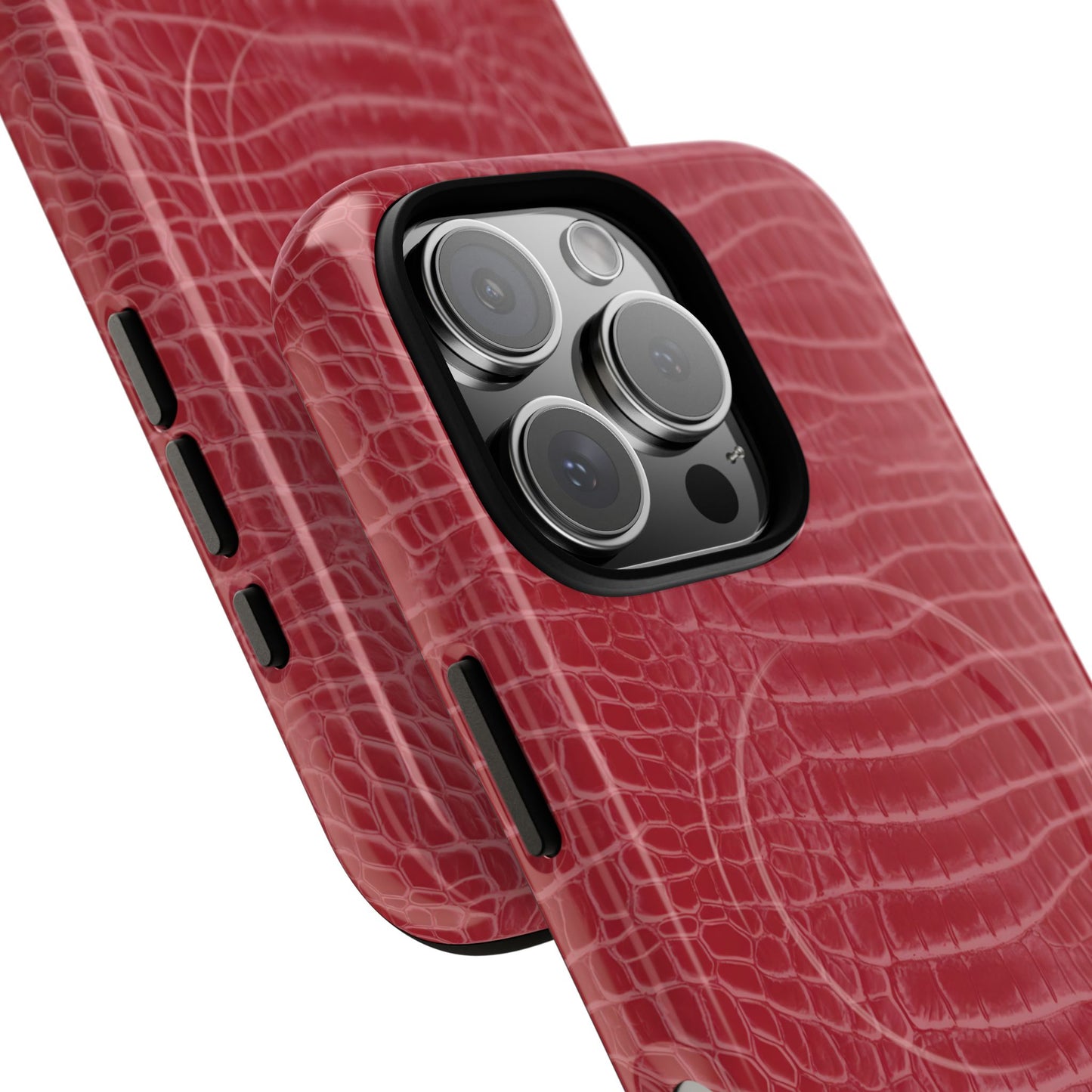 Luxe Leather in Cherry Red - Magsafe Case