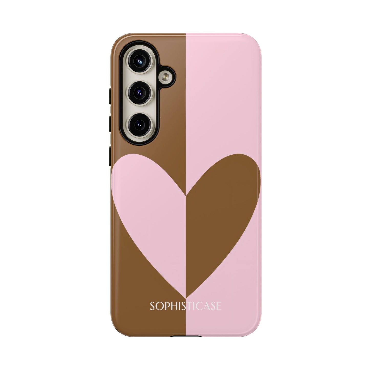Be Mine in Pink and Brown - Tough Phone Case for Samsung Galaxy - Sophisticase