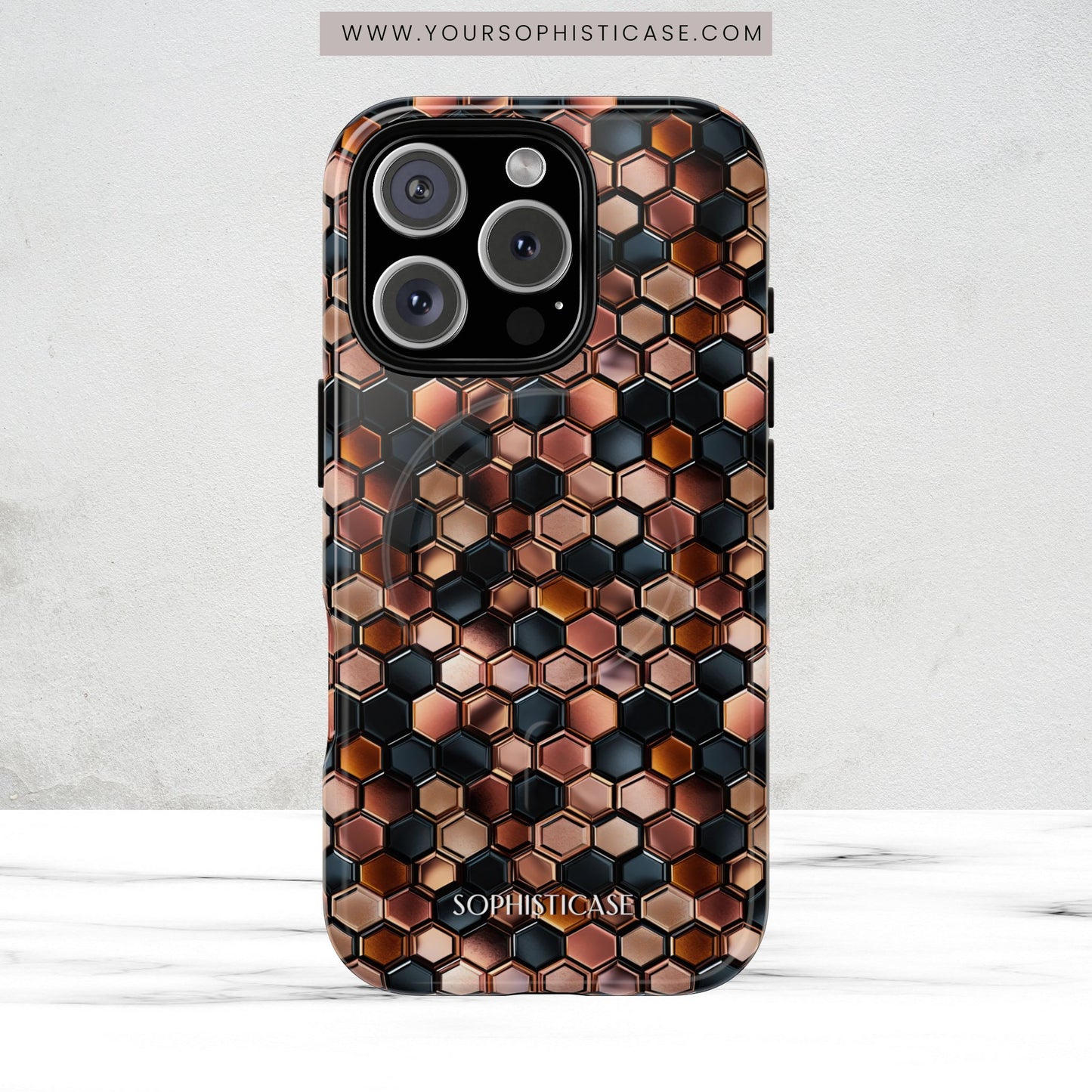 Rose' Runway in Honeycomb Mosaic - Magsafe Case