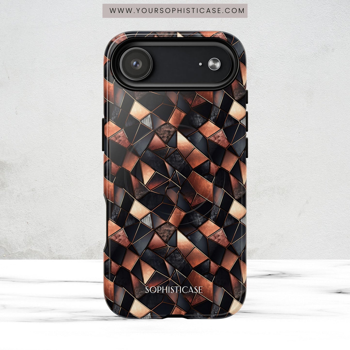 Rose' Runway in Noir Mosaic - Magsafe Case