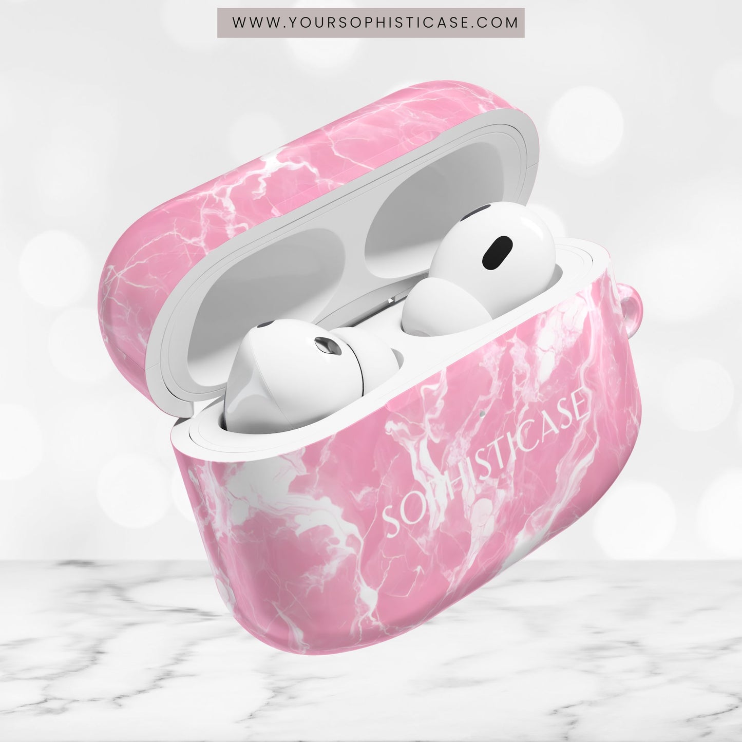 AirPod Cases - Marble Crush in Pink