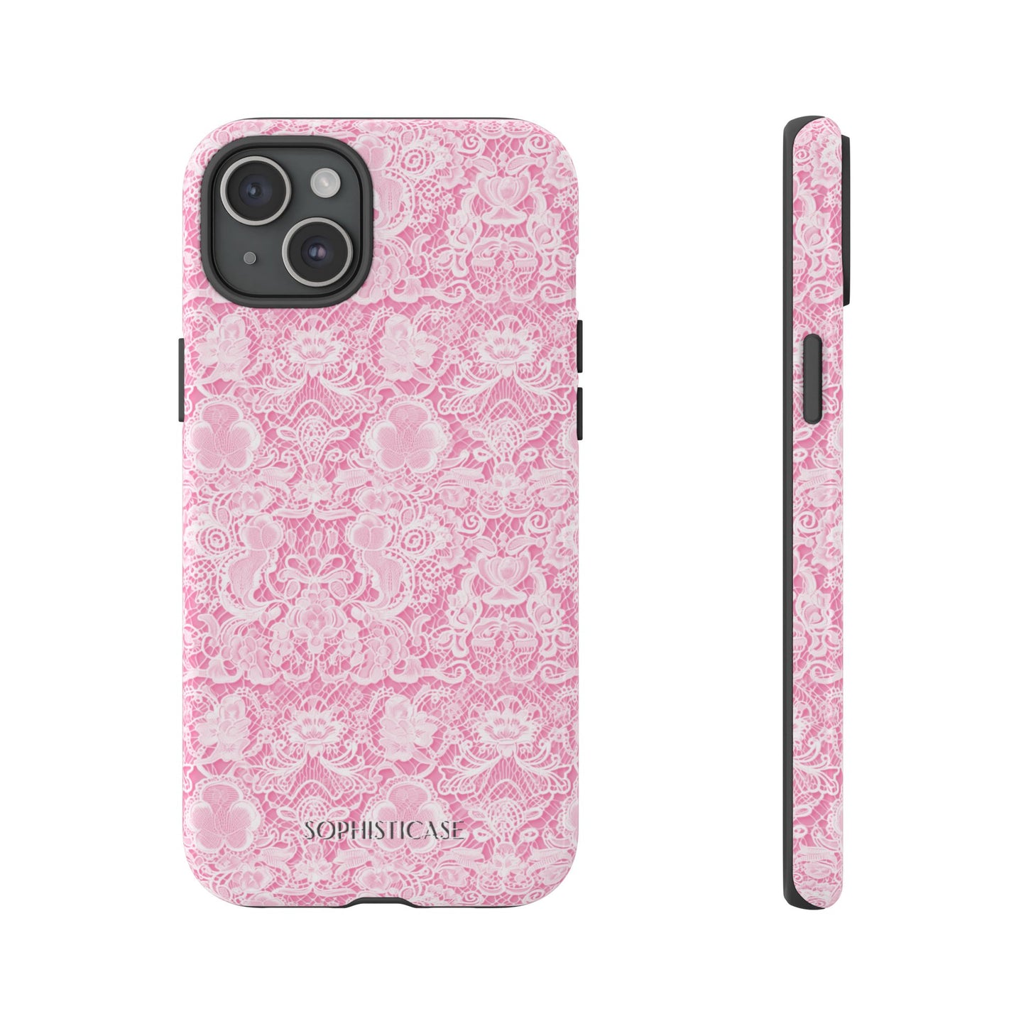 Luxe Lace in Pink - Tough Phone Case