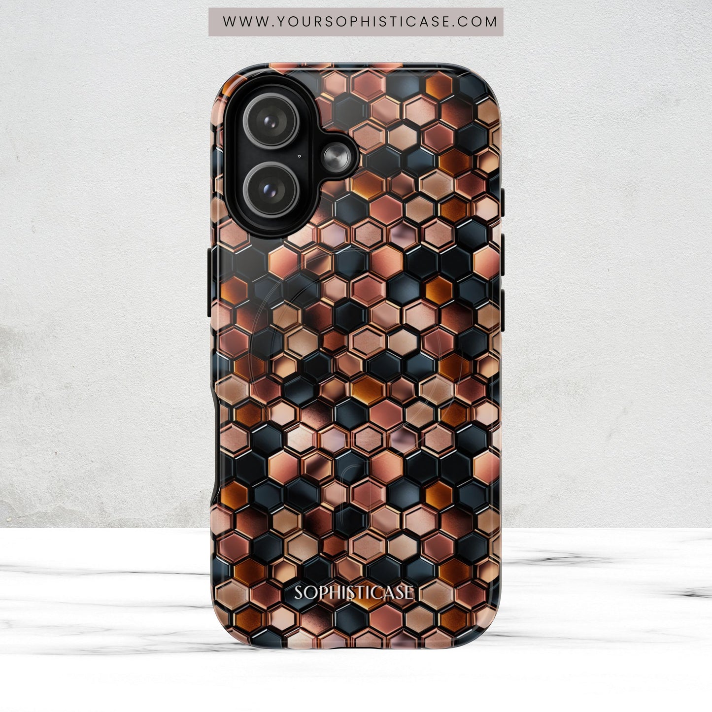 Rose' Runway in Honeycomb Mosaic - Magsafe Case