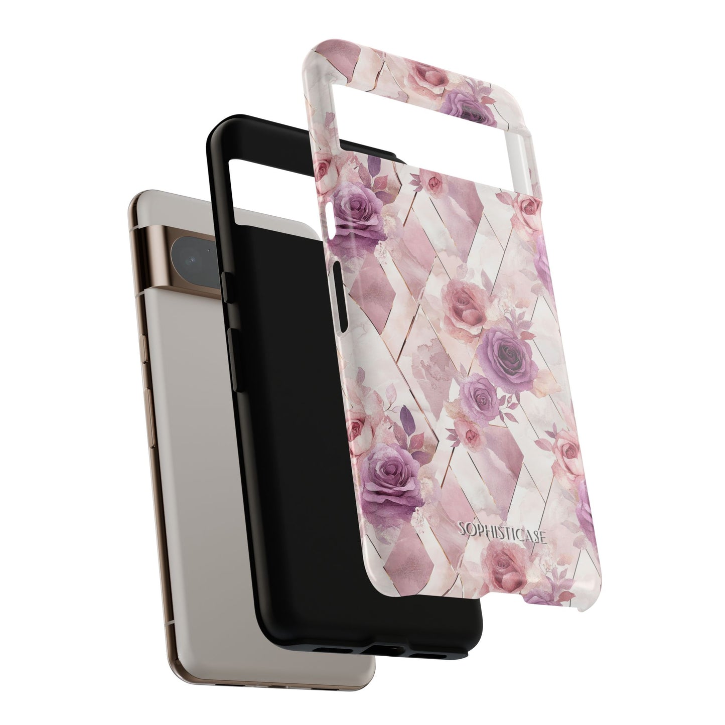 Royal Floral in Mauve Rose - Tough Phone Case