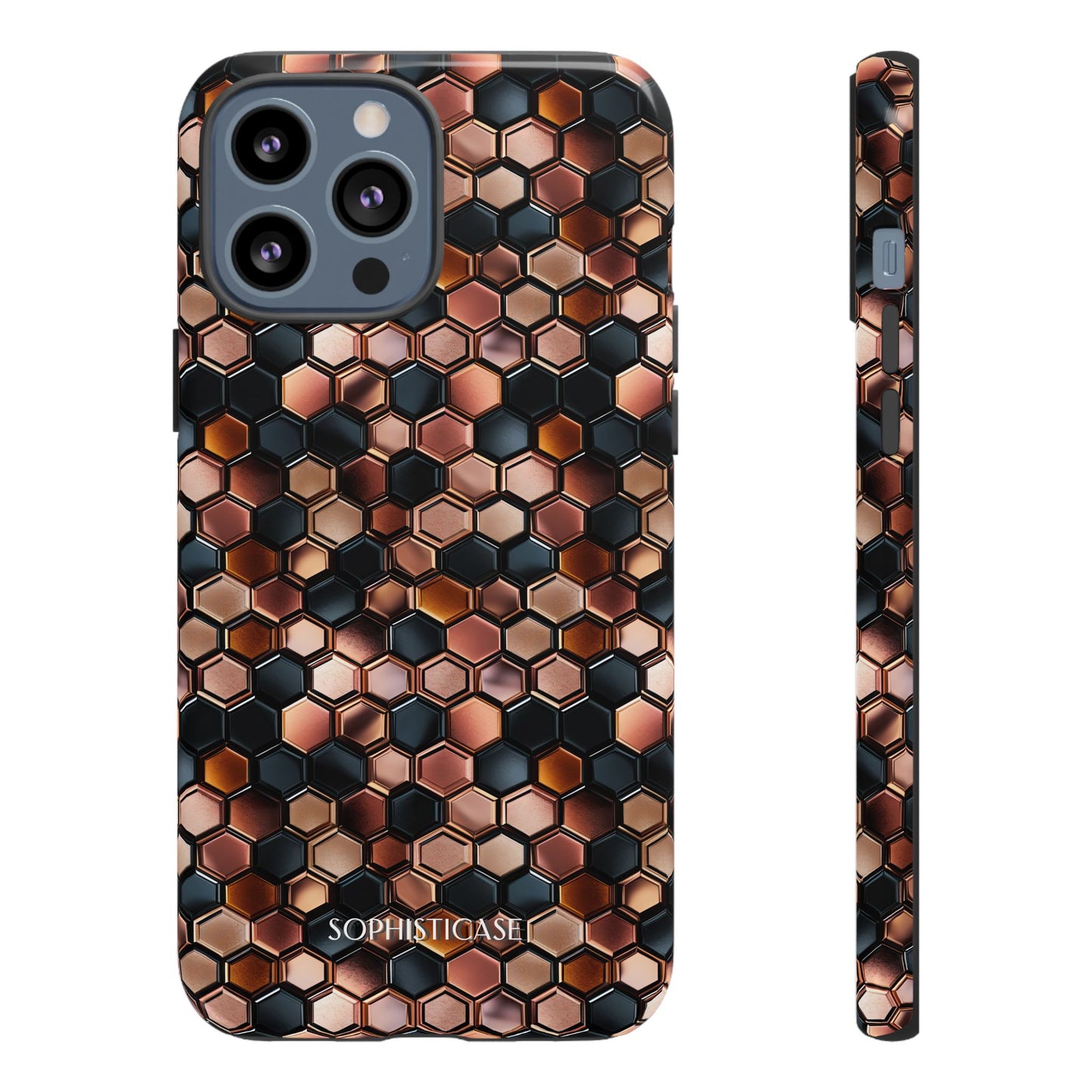 Rose' Runway in Honeycomb Mosaic - Tough Phone Case