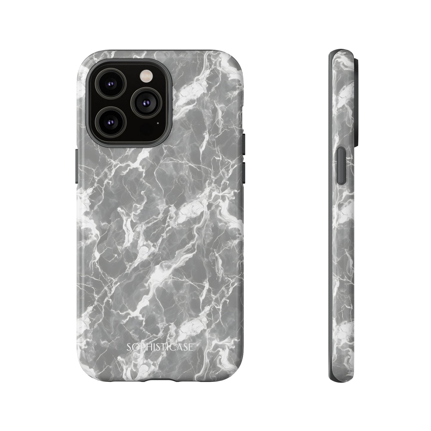 Marble Crush in Charcoal Grey - Tough Phone Case