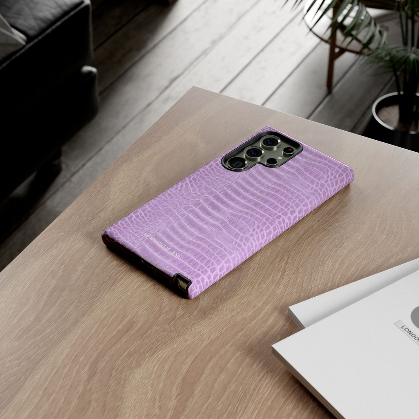 Luxe Leather in Purple - Tough Phone Case