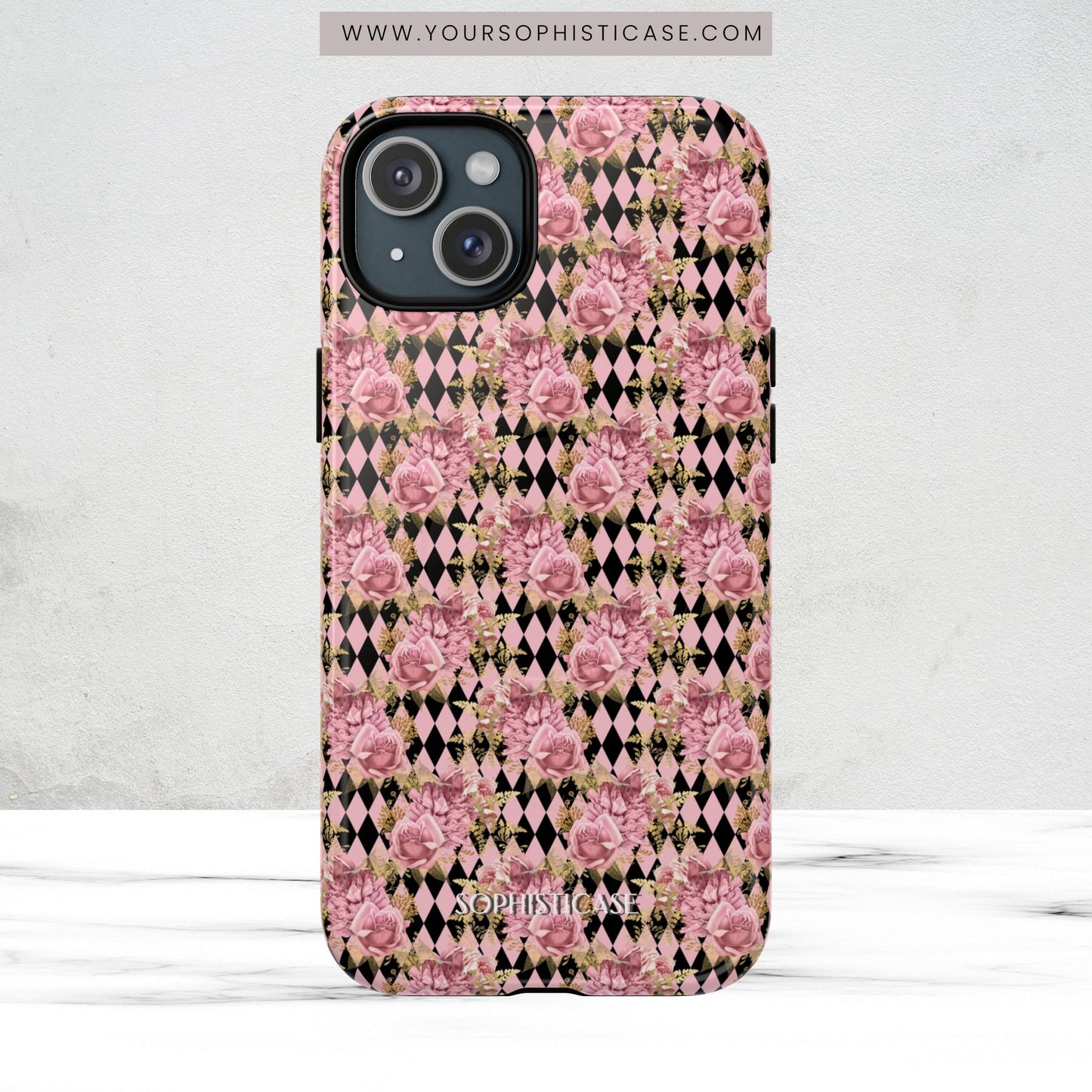 Rose Diamond Romance in Valentina - Magsafe Case
