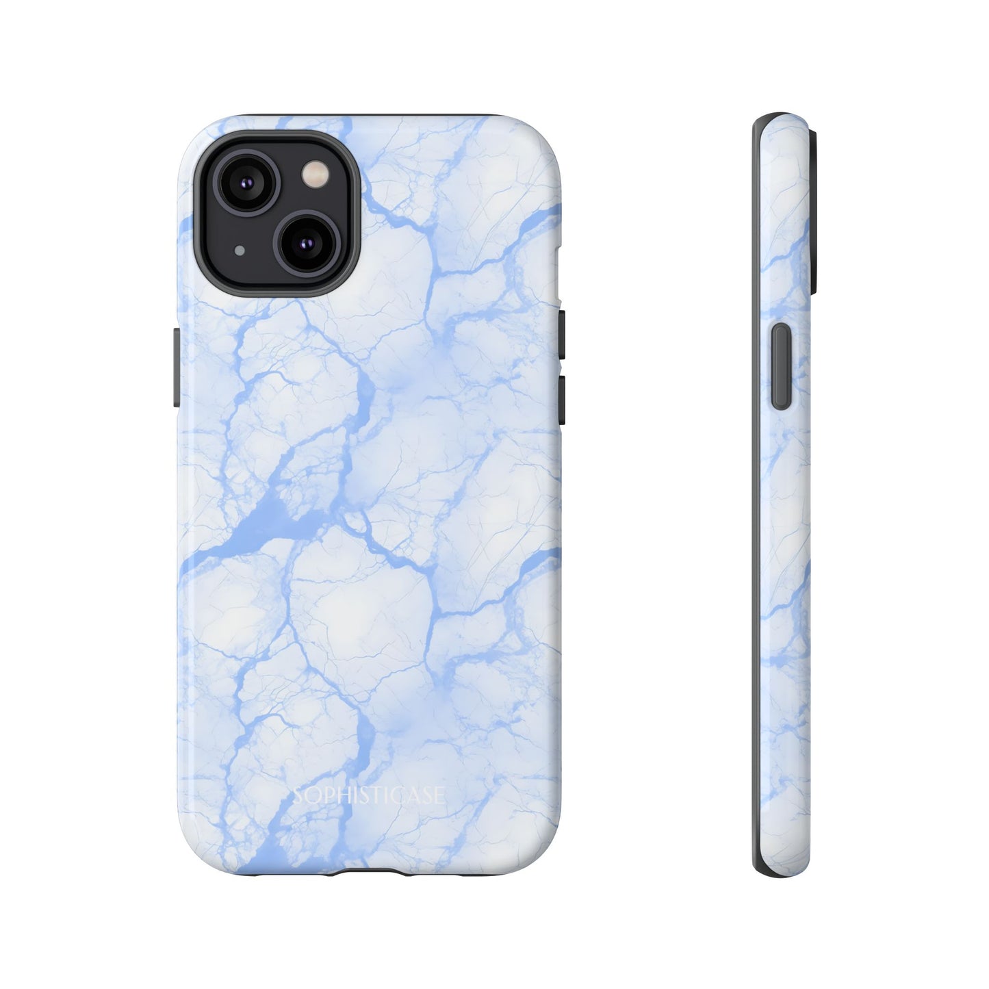 Marble Opulence in Blue - iPhone Case