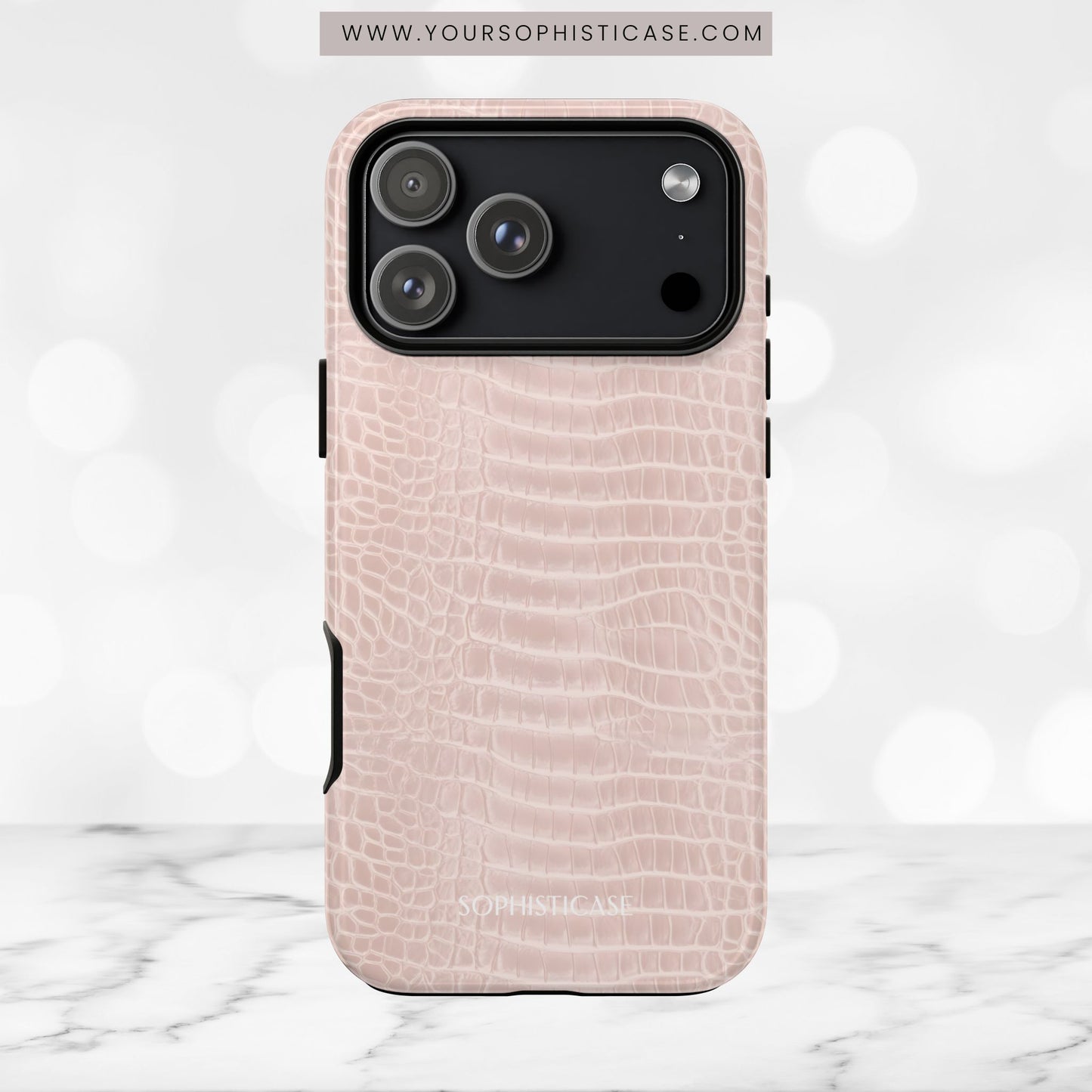 Luxe Leather in Neutral Beige - iPhone Case