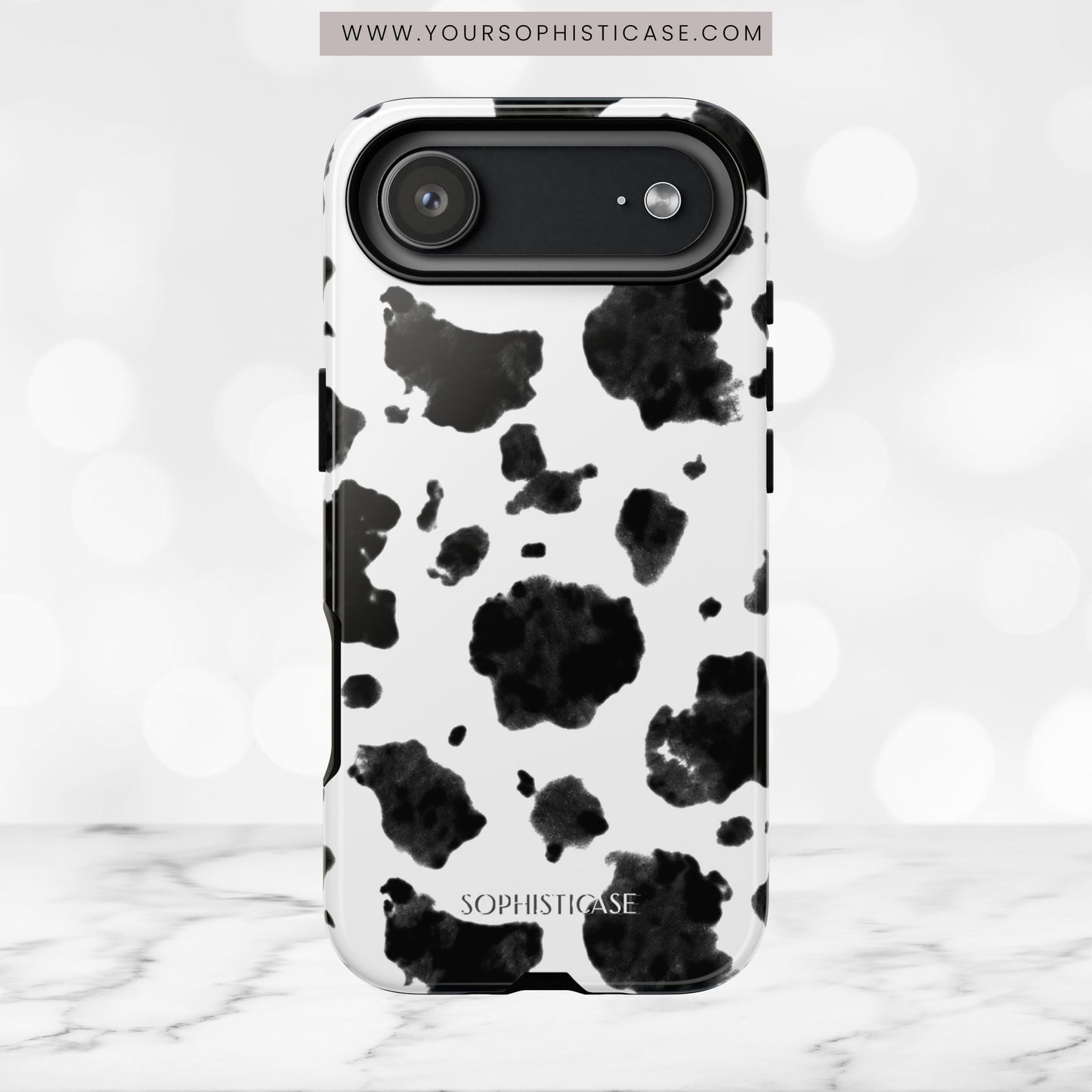 Holy Cow in Black - iPhone Case