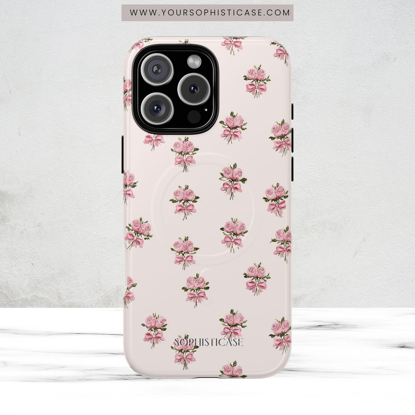 The Sweetest Thing in Coquette Rose Bouquet - Magsafe Case