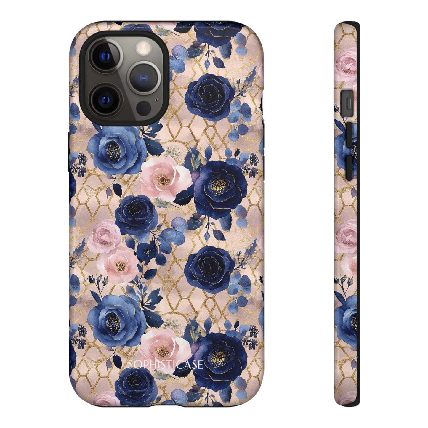Royal Floral in Navy Blush - Tough Phone Case