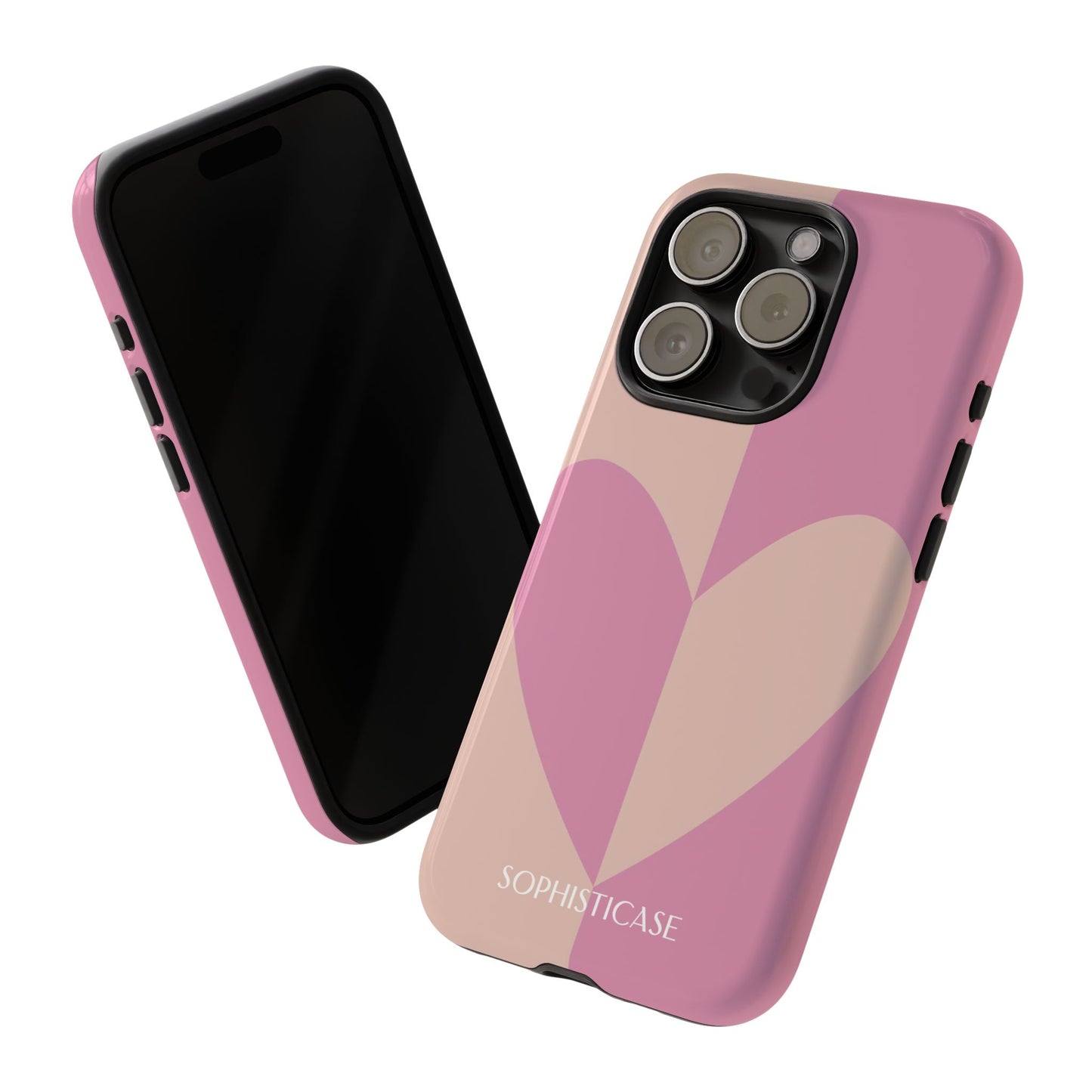 Be Mine in Pink and Brown - iPhone Case
