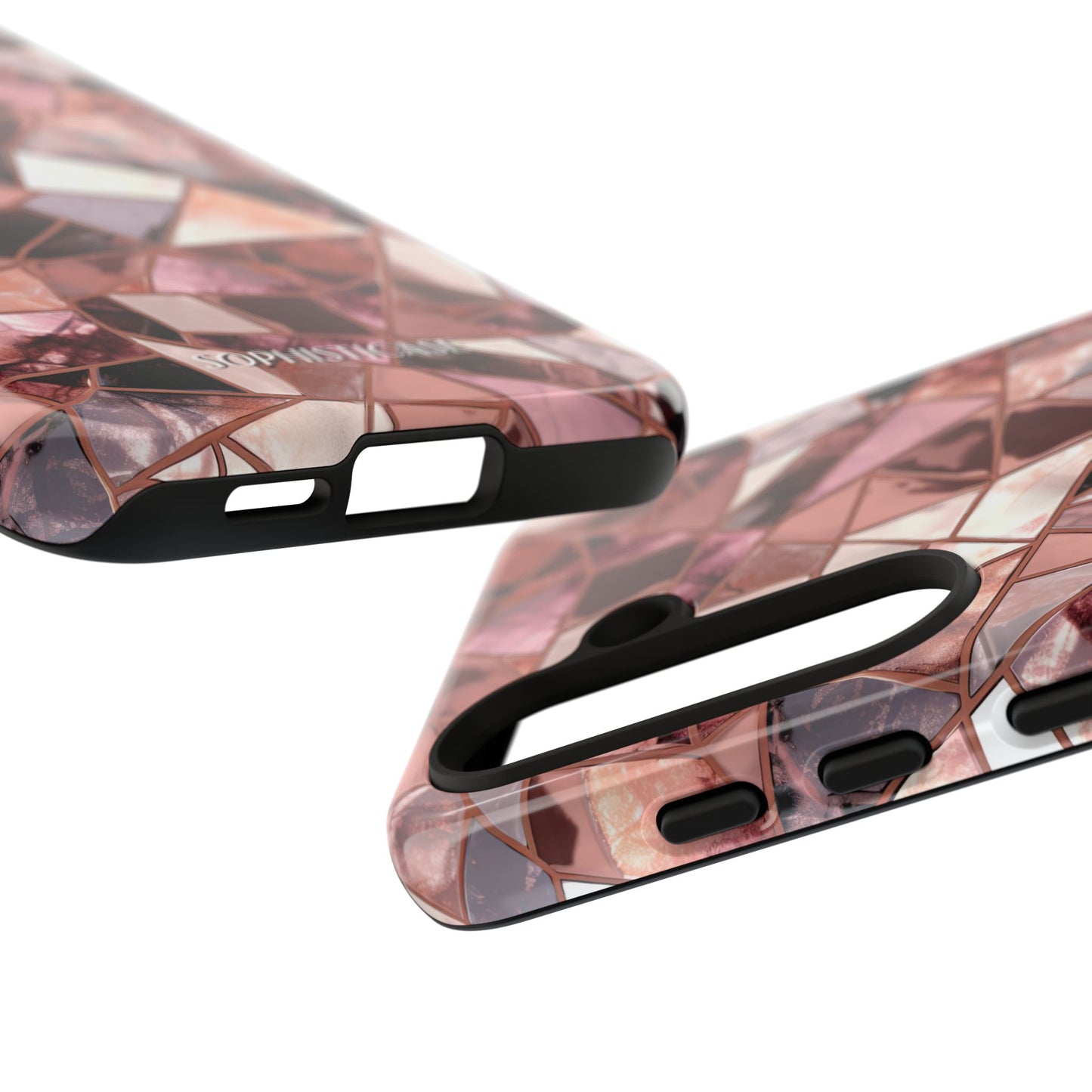 Rose' Runway in Merlot Mosaic - Tough Phone Case