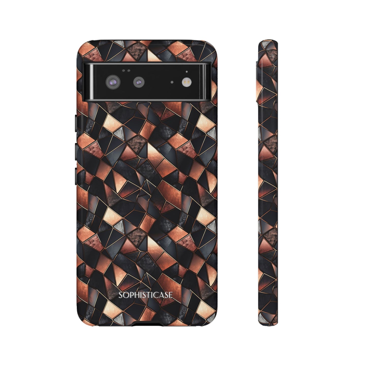 Rose' Runway in Noir Mosaic - Tough Phone Case