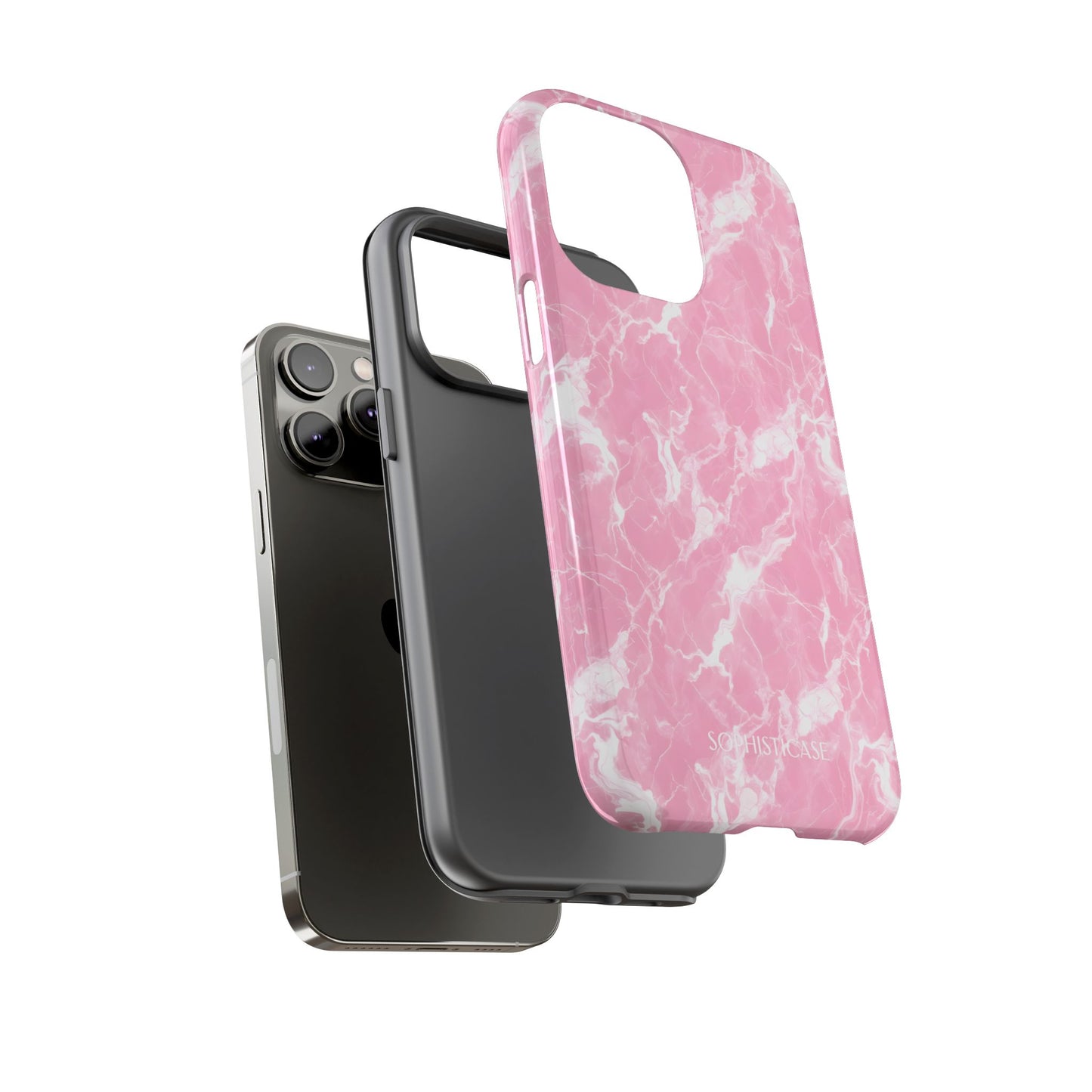 Marble Crush in Pink - iPhone Case
