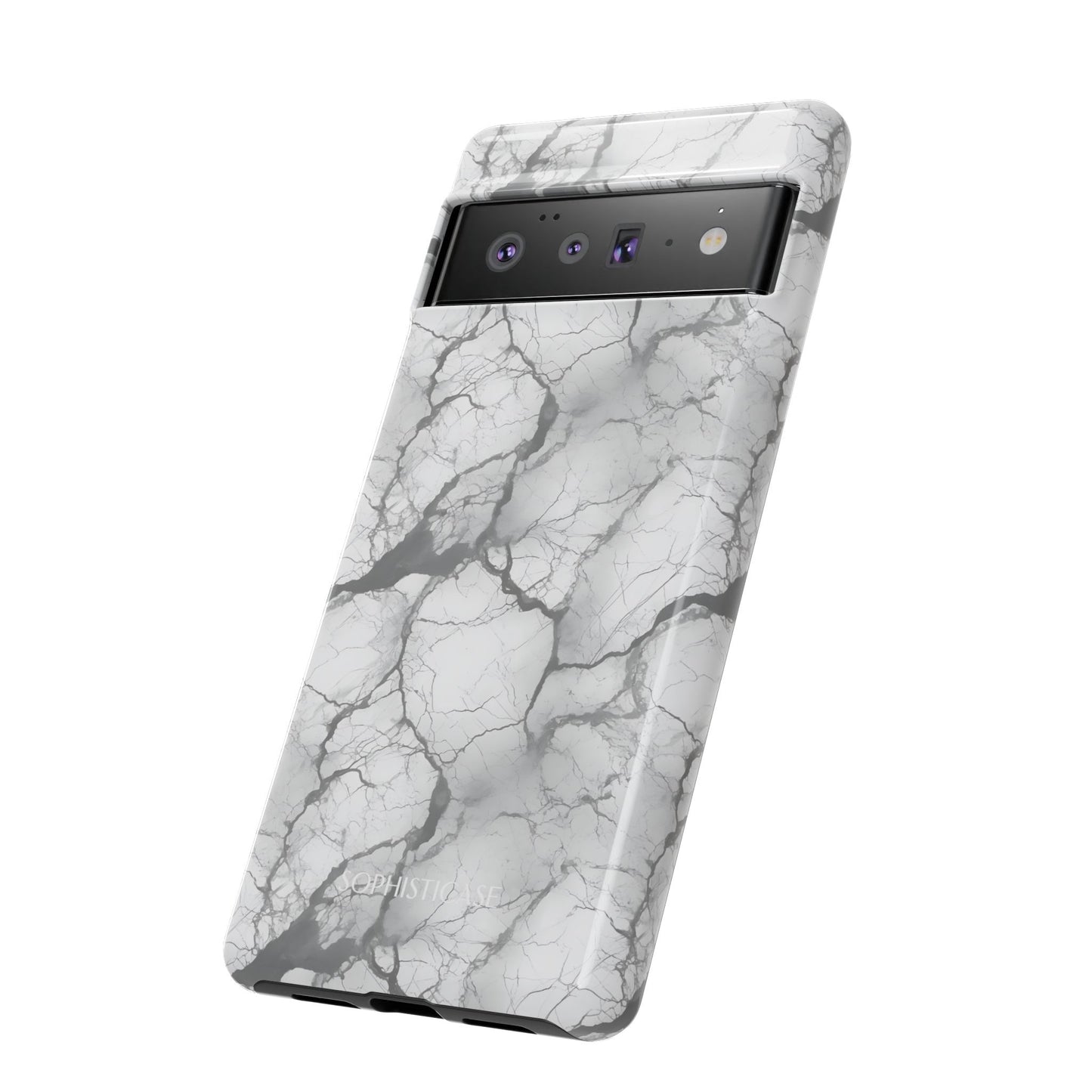 Marble Opulence in Charcoal Grey - Tough Phone Case