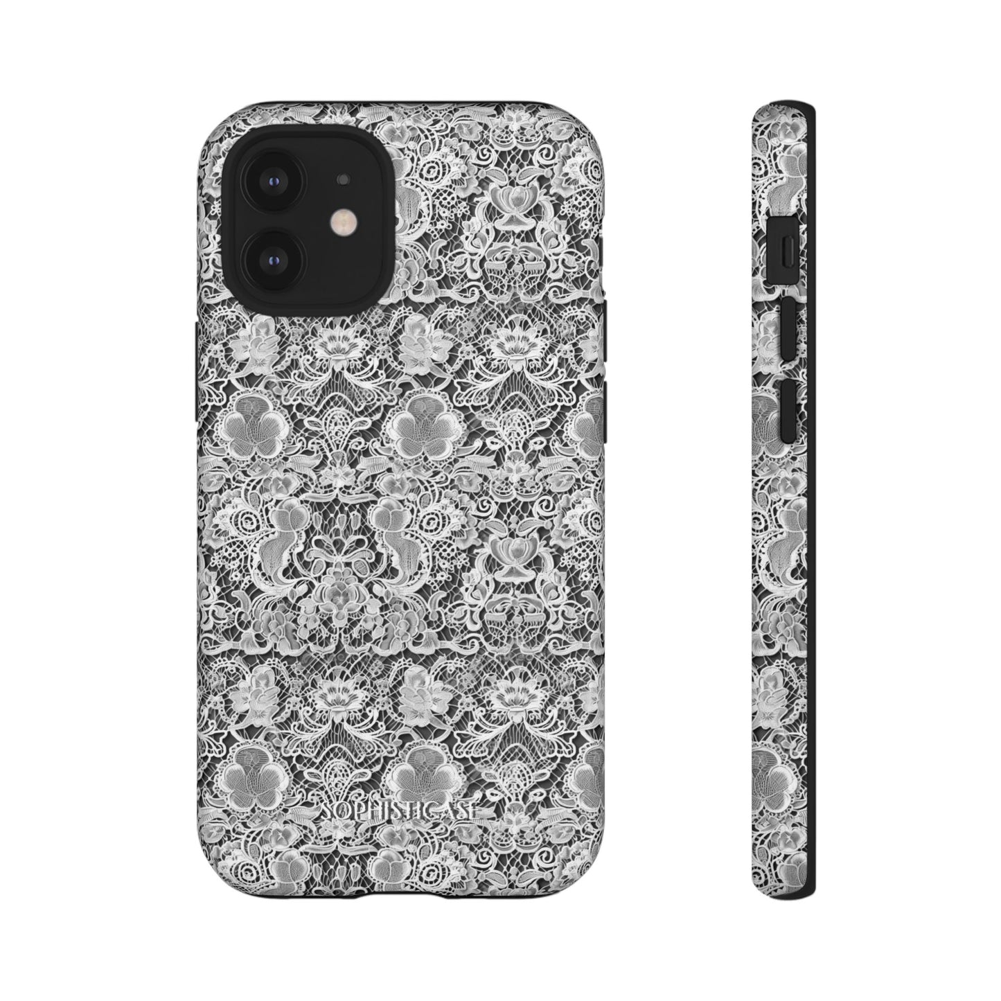 Luxe Lace in Black - iPhone Case
